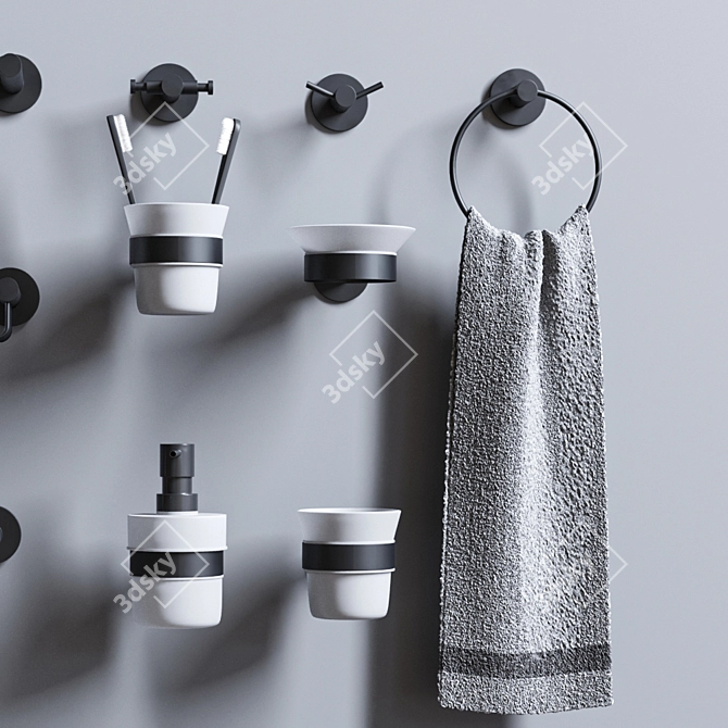 Ergon Bathroom Essentials: Modern, Stylish, Functional 3D model image 5