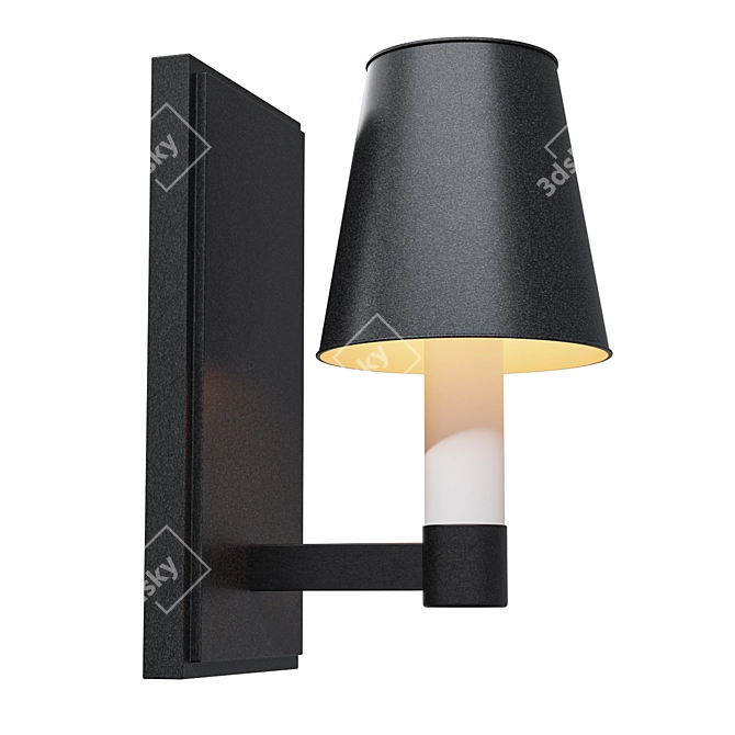 Elegant Tet-a-tet Wall Lamp 3D model image 1