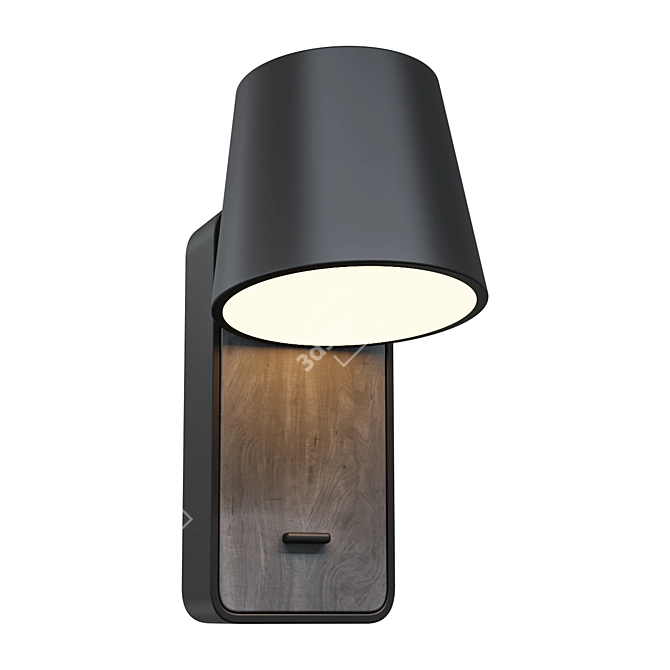 Title: Skandi Wall Lamp: Sleek and Stylish 3D model image 1