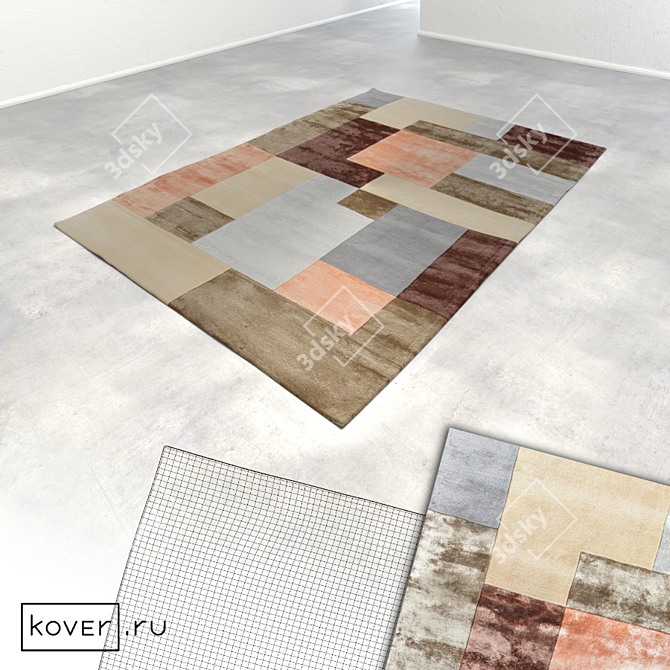 Modern Graphic Carpets | Art de Vivre Collection 3D model image 2