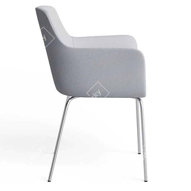Sleek City Office Chair 3D model image 3