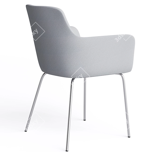 Sleek City Office Chair 3D model image 4