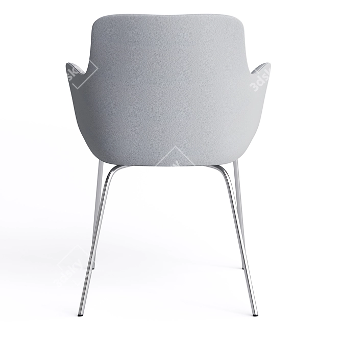 Sleek City Office Chair 3D model image 5