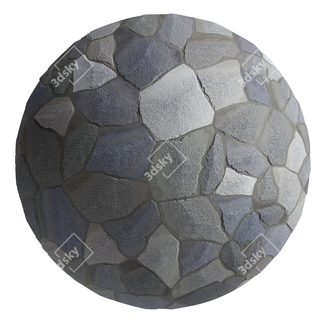 Stonewall Decor: Artisan Stone Material 3D model image 1