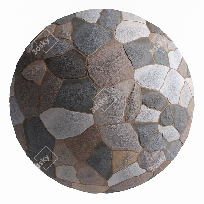 Stonewall Decor: Artisan Stone Material 3D model image 2