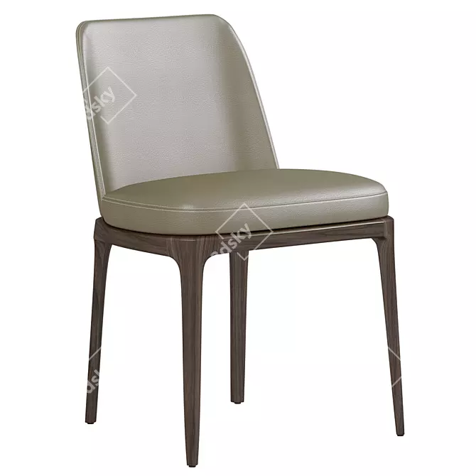 Poliform Grace Chair: Elegant and Modern Seating 3D model image 1