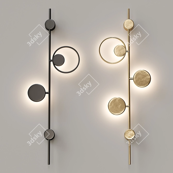 Sleek Lidvor Design Lamps 3D model image 1