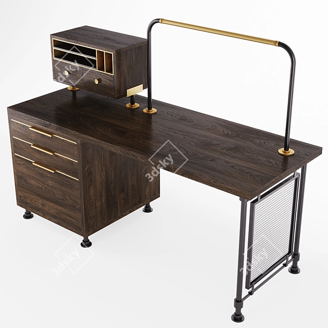 Amuneal Loft Desk 3D model image 2