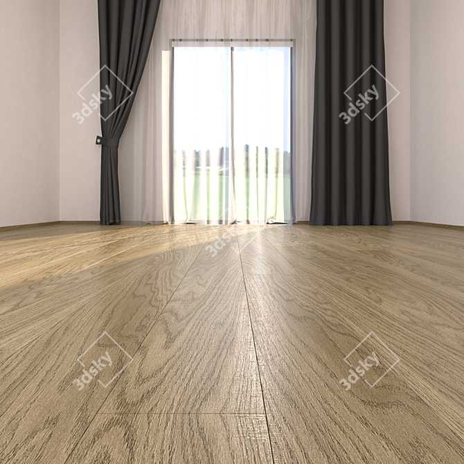 FUME' Parquet Floor: HD Textures, 20x200cm 3D model image 2