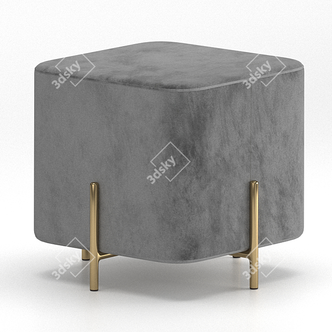 Halmar CORNO Stool: Elegant and Versatile 3D model image 3