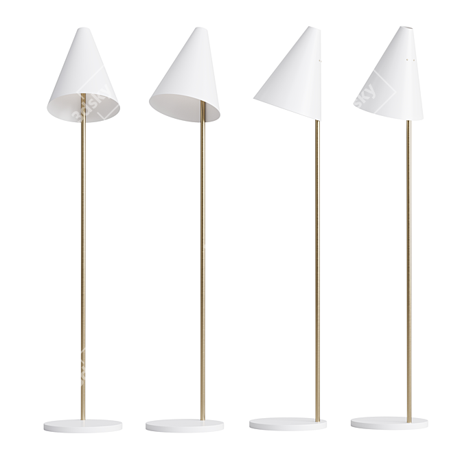 Title: Mosaik Floor Lamp: Sleek and Stylish Lighting 3D model image 2