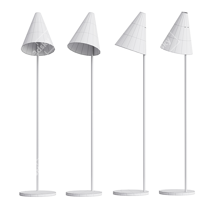 Title: Mosaik Floor Lamp: Sleek and Stylish Lighting 3D model image 3