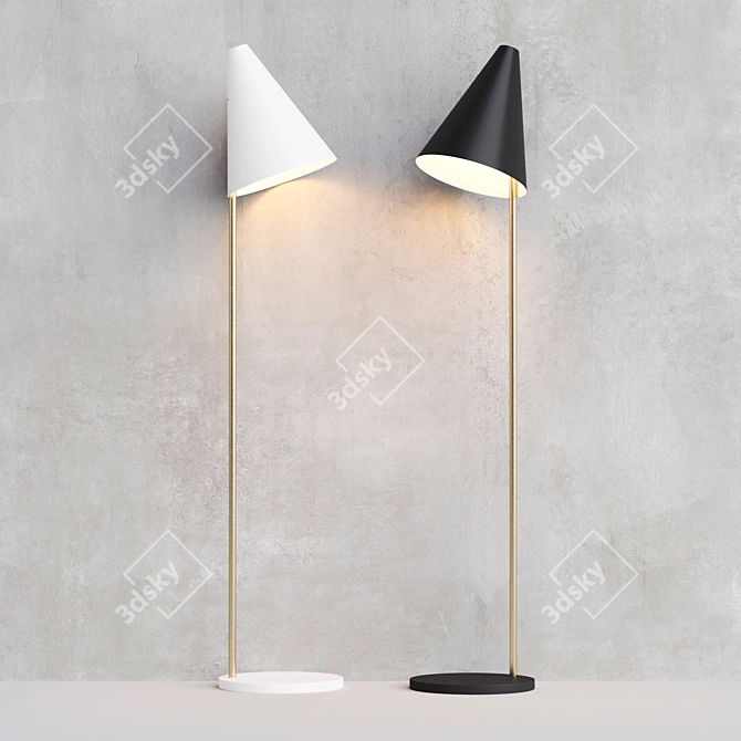 Title: Mosaik Floor Lamp: Sleek and Stylish Lighting 3D model image 4