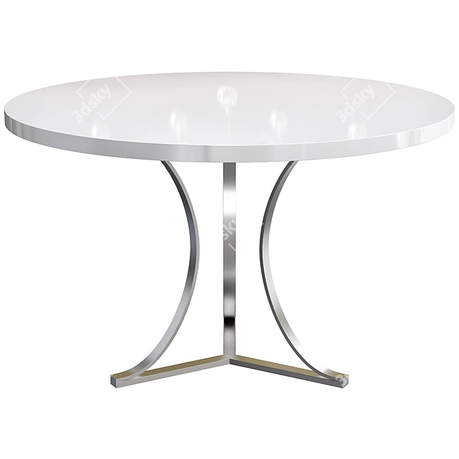 Elegant Trinity Dining Table 3D model image 2