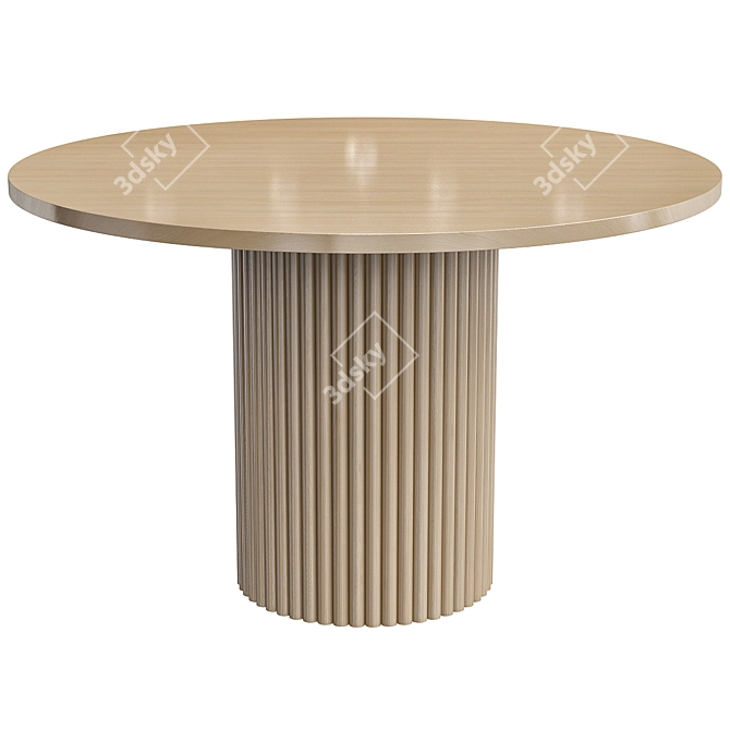 Bakergo Dining Table: Stylish and Modern 3D model image 1