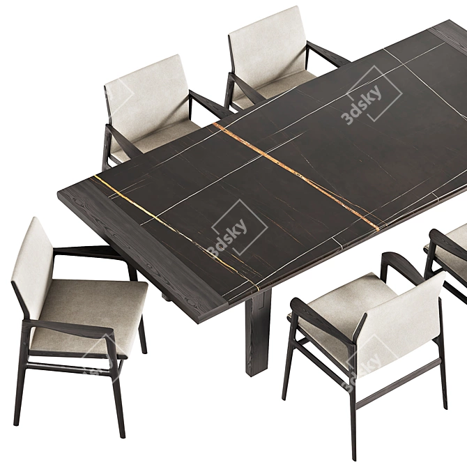 Poliform HOME HOTEL Rectangular Tables  Simplistic Elegance for Your Space 3D model image 2