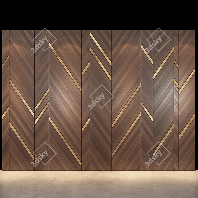 Modern Wall Panel 76 | Stylish and Functional 3D model image 1