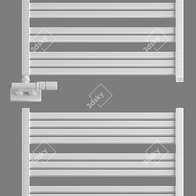 Luxury Heated Towel Rail: Terma Marlin 3D model image 4