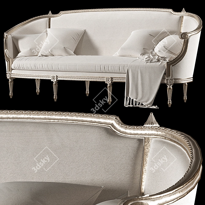 Luxury Elegance: Roberto Giovannini & Eloquence Sofas 3D model image 1