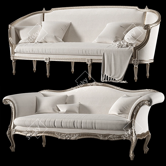 Luxury Elegance: Roberto Giovannini & Eloquence Sofas 3D model image 7