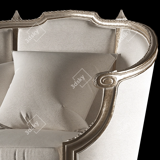 Roberto Giovannini and Eloquence Armchair: Timeless Elegance 3D model image 2