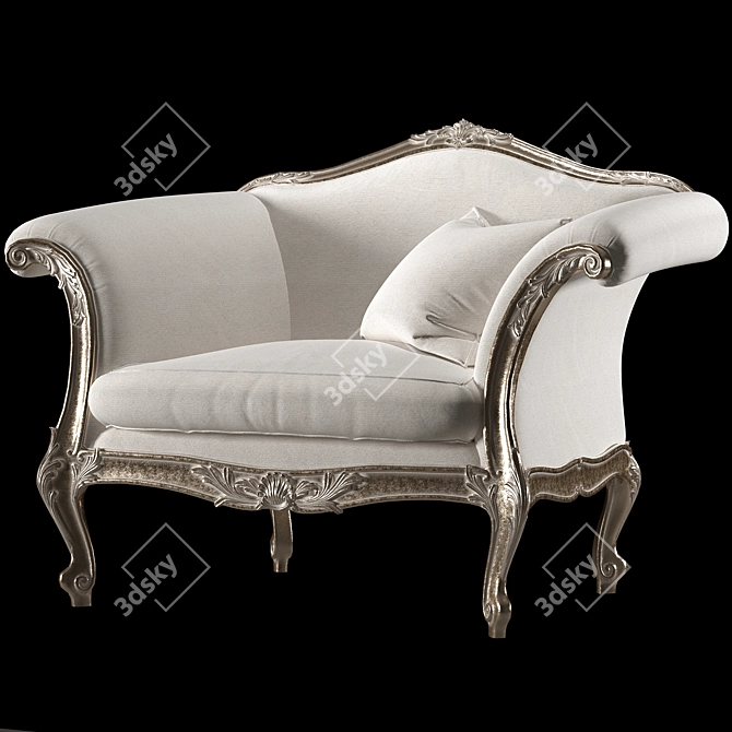 Roberto Giovannini and Eloquence Armchair: Timeless Elegance 3D model image 4