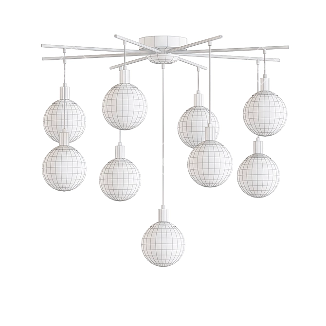 Scandinavian Style LED Ceiling Light 3D model image 2