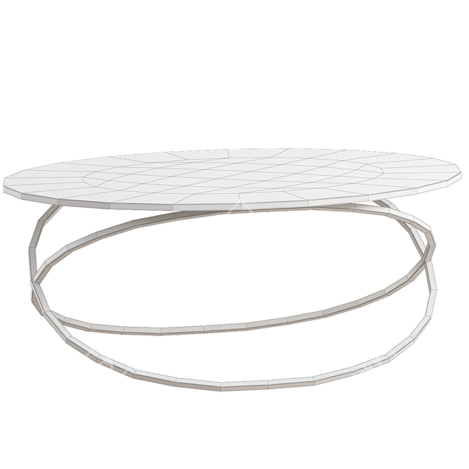 Elegant Chantal Coffee Table 3D model image 3