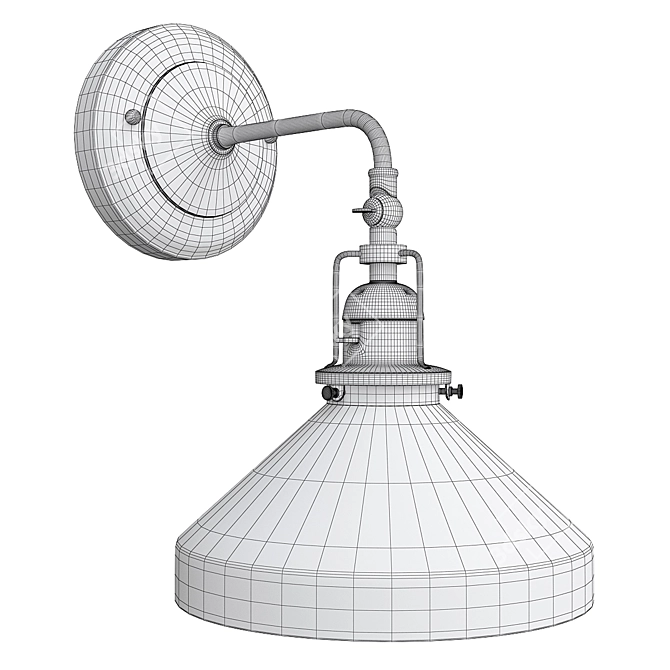 Fairview Single Sconce: Timeless Elegance 3D model image 2