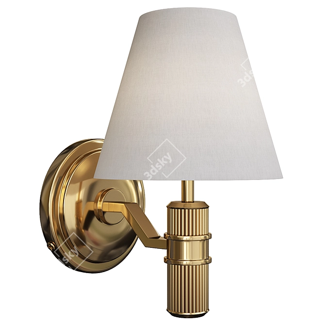 Elegant Rigdon Wall Sconce 3D model image 1