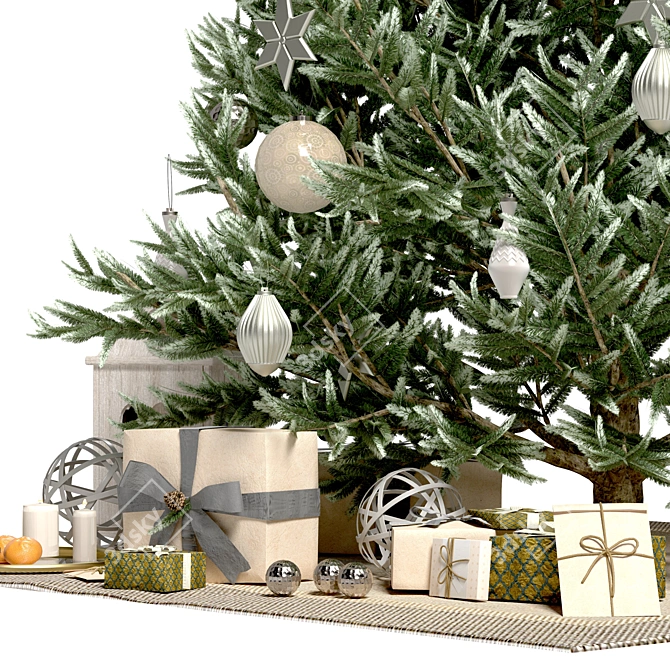 Festive Christmas Decor Set 3D model image 6