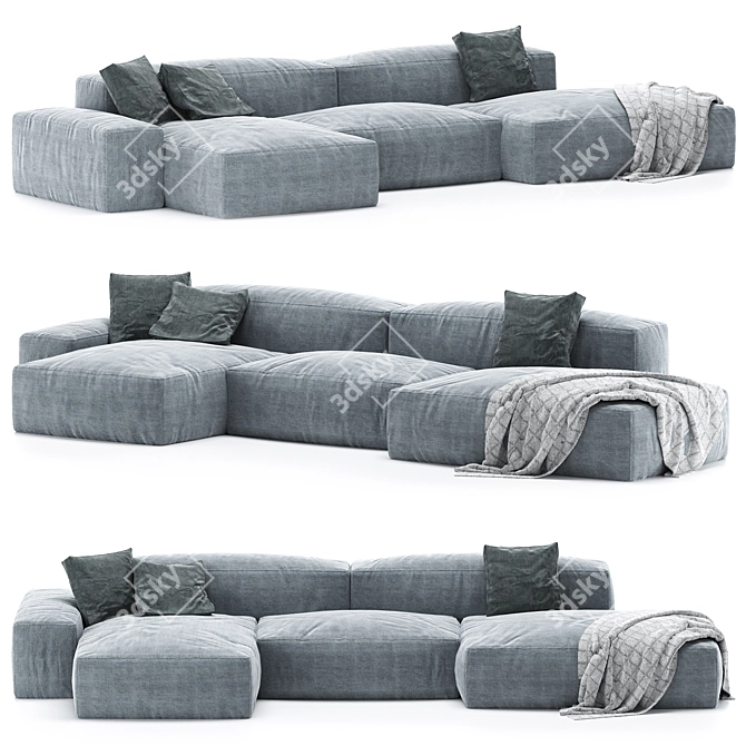 Convertible Modular Sofa: Boca Navi 3D model image 1