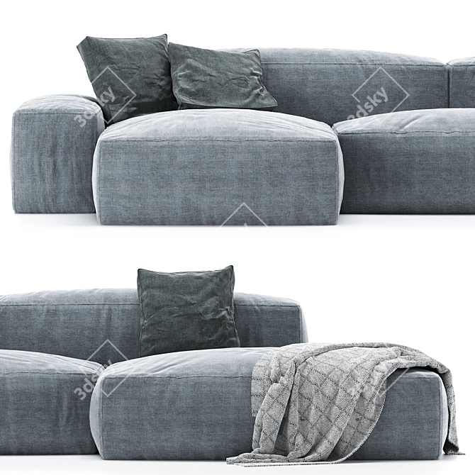 Convertible Modular Sofa: Boca Navi 3D model image 3