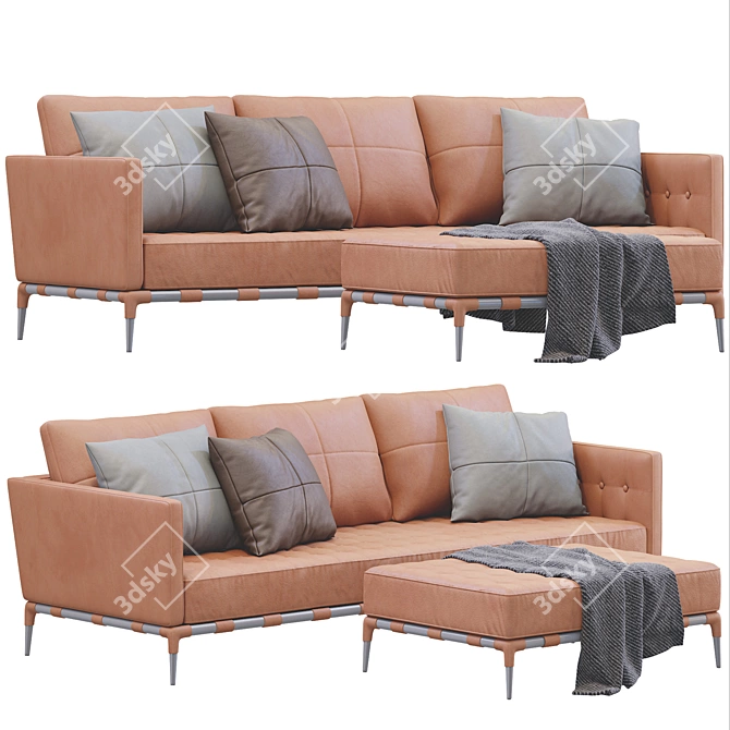 Cassina Privé: Luxurious Sofa 3D model image 2
