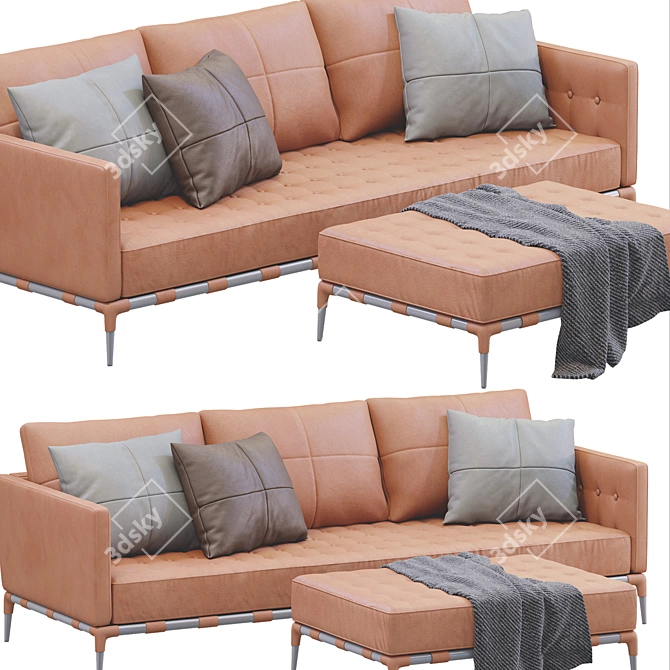 Cassina Privé: Luxurious Sofa 3D model image 3