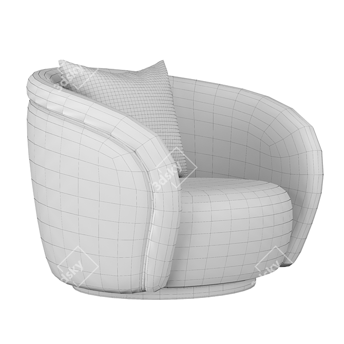 Modern Living Ollie Armchair | Sleek Design, Comfortable Seat 3D model image 4