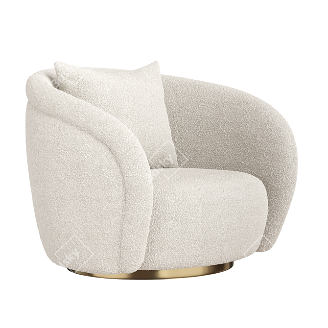 Modern Living Ollie Armchair | Sleek Design, Comfortable Seat 3D model image 5