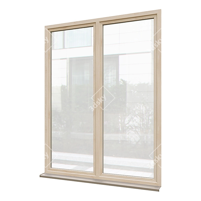 Optimized Exterior Windows v.01 3D model image 6