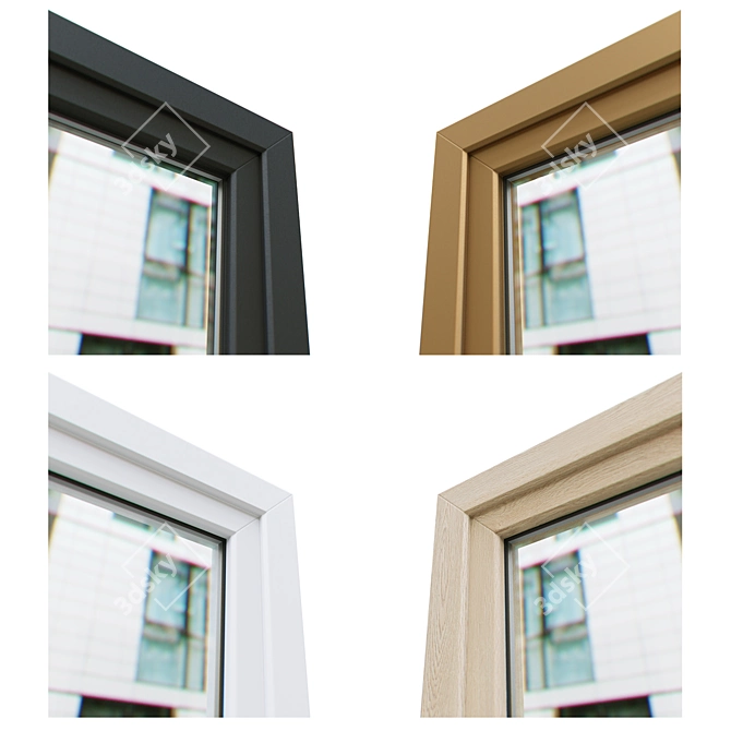 Optimized Exterior Windows & Doors v.01 3D model image 2