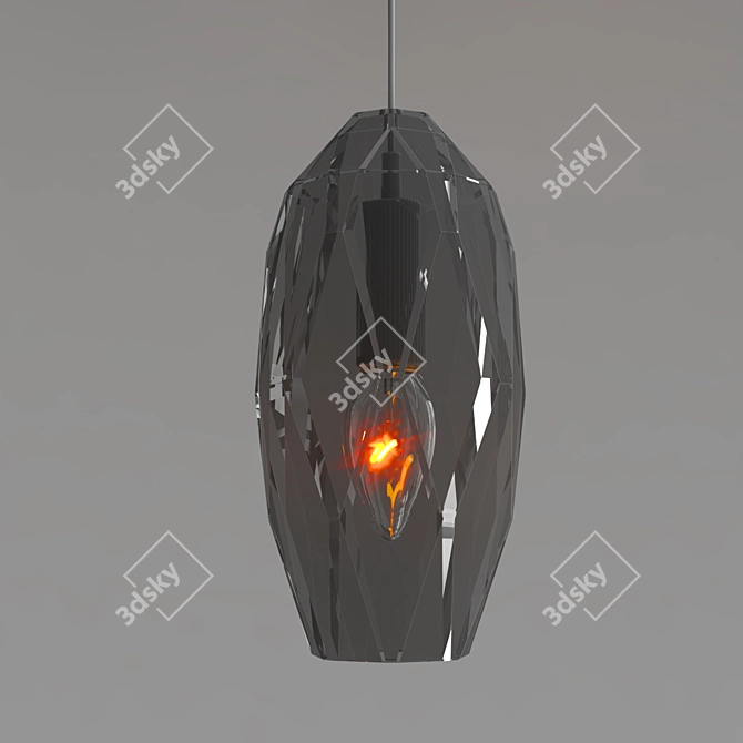 Modern White Design Lamp 3D model image 3