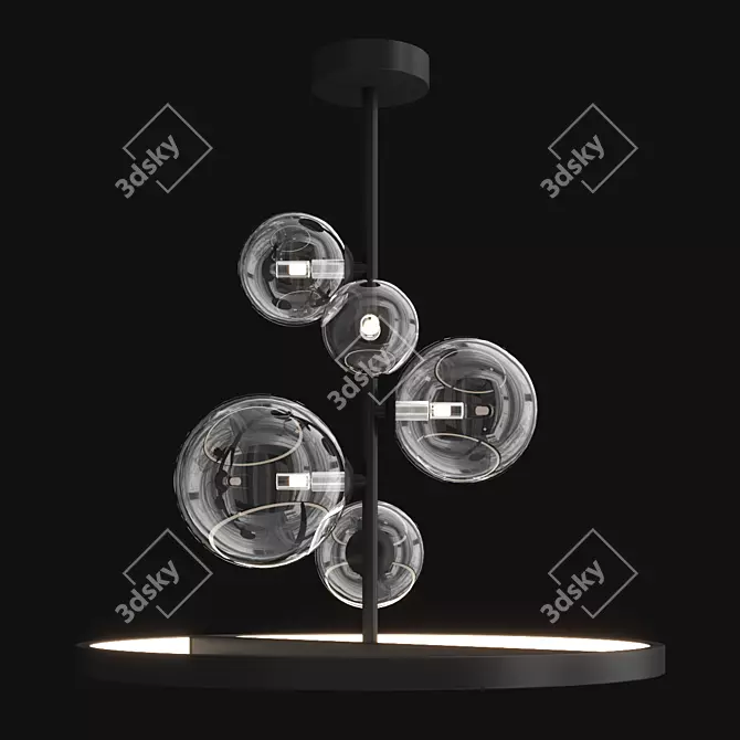 Elegant Iona B Design Lamp 3D model image 2