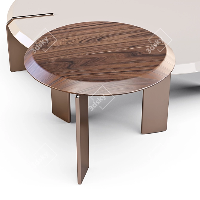 Minotti Keel: Elegant Coffee and Side Tables 3D Model - 3dskymodels.org