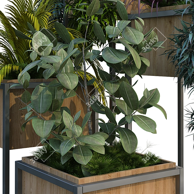 Sleek Greenery Box 190: Easy and Elegant 3D model image 5