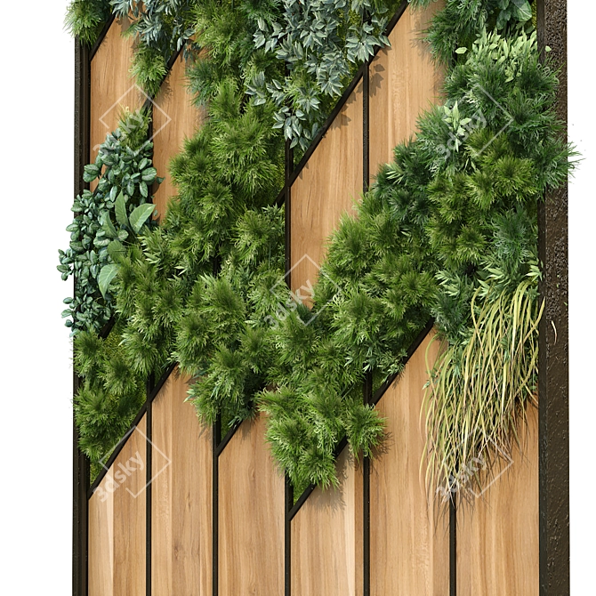 Vertical Greenery Set: Ultimate 3D Plant Collection 3D model image 2