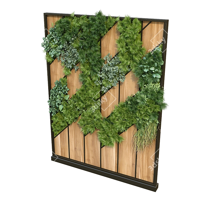 Vertical Greenery Set: Ultimate 3D Plant Collection 3D model image 4