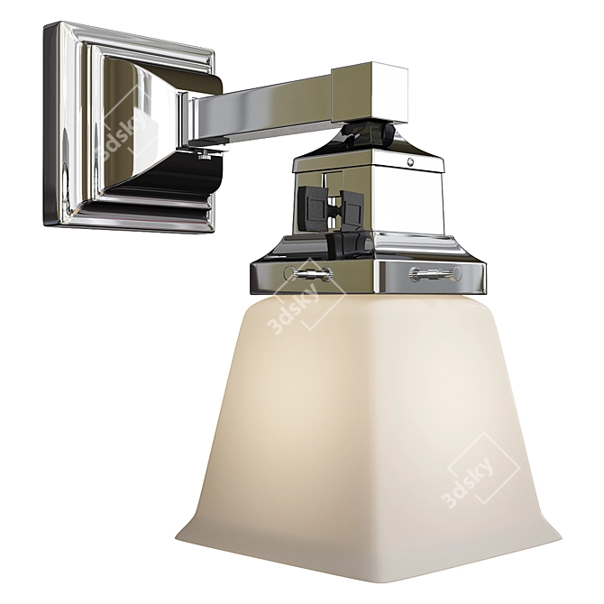 Modern Coastal Single Sconce 3D model image 1