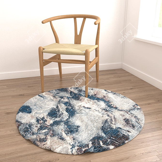 Versatile Set of Modern Rugs 3D model image 3