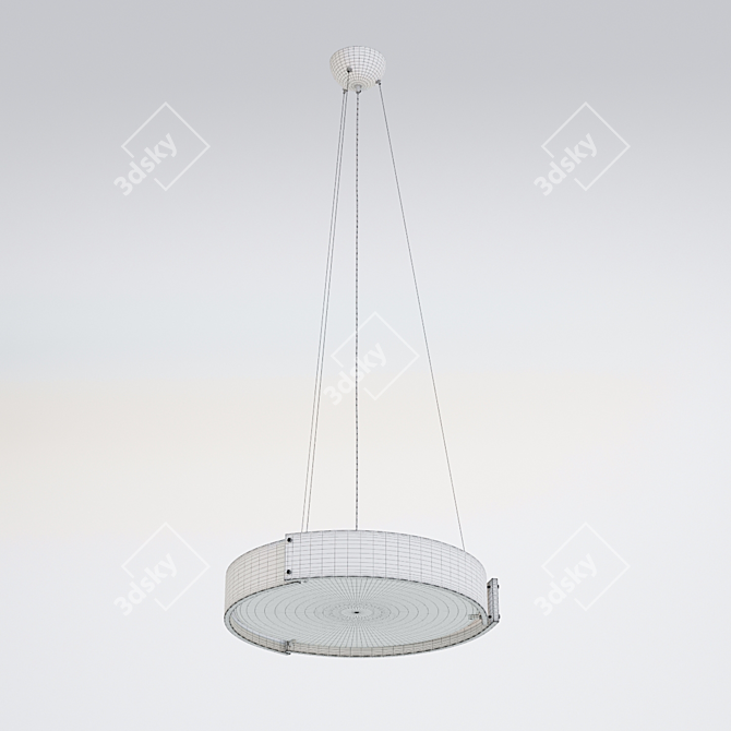 Wooden Maple Pendant Light 3D model image 3