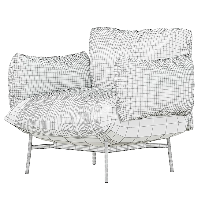 AREA: Stylish Armchairs by Midj 3D model image 7
