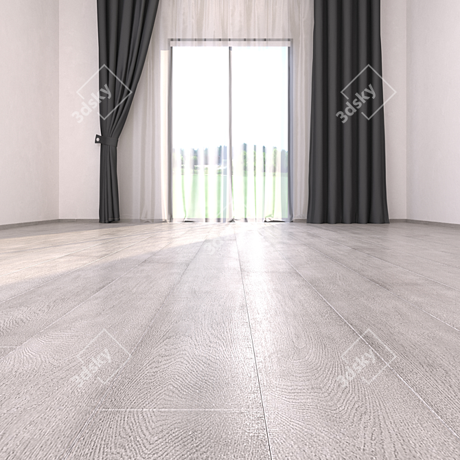 Grigio B Parquet Floor: HD Textured, Corona + Vray, Multi-Mat 3D model image 2